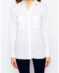 Warehouse White Boyfriend Shirt