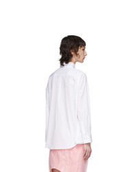 Comme des Garcons White Broad Four Sleeve Shirt