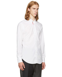 Thom Browne White Classic Point Collar Button Down Shirt