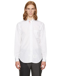 Thom Browne White Classic Point Collar Button Down Shirt