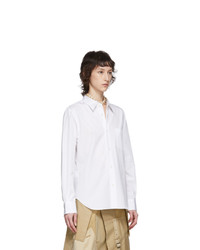 Junya Watanabe White Cotton Broad Shirt