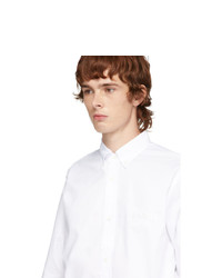 Comme des Garcons Homme White Logo Oxford Shirt