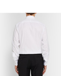 Hackett White Mayfair Cotton Tuxedo Shirt