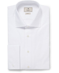 Hackett White Mayfair Cotton Tuxedo Shirt