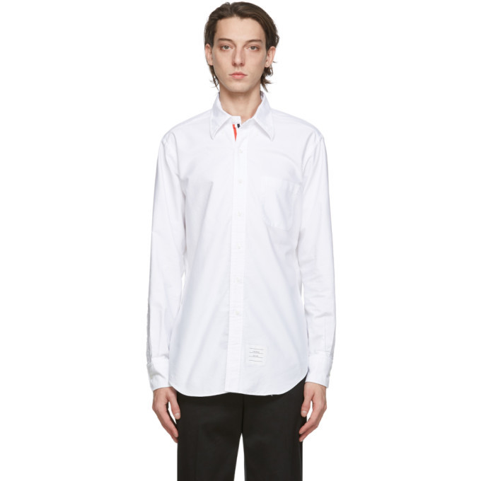 Thom Browne White Oxford Shirt, $425 | SSENSE | Lookastic