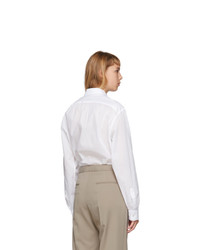 Lemaire White Pointed Collar Shirt