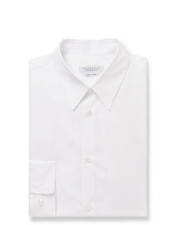 Gabriela Hearst White Quevedo Slim Fit Cotton Poplin Shirt