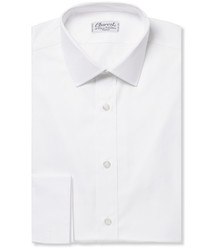 Charvet White Royal Slim Fit Cotton Oxford Shirt