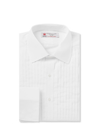 Turnbull & Asser White Sea Island Cotton Tuxedo Shirt
