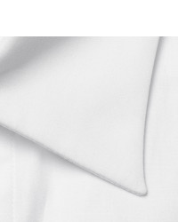 Alexander McQueen White Skull Cufflinks Cotton Poplin Shirt