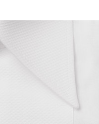 Maximilian Mogg White Slim Fit Bib Front Cotton Tuxedo Shirt