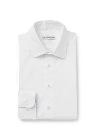 Etro White Slim Fit Cotton Oxford Shirt