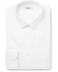Valentino White Slim Fit Cotton Shirt