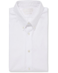 Alexander McQueen White Slim Fit Short Sleeved Cotton Shirt