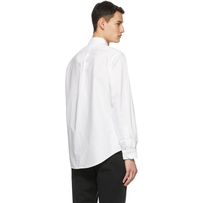 Polo Ralph Lauren White The Iconic Oxford Shirt, $90 | SSENSE | Lookastic