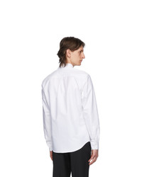 MAISON KITSUNÉ White Tricolor Fox Oxford Shirt