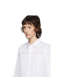 Noir Kei Ninomiya White Tulle Overlay Shirt