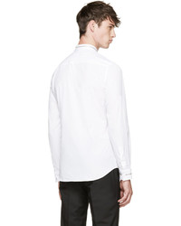 Givenchy White Zip Collar Shirt