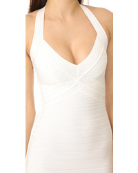 Herve Leger Adrienne Halter Dress