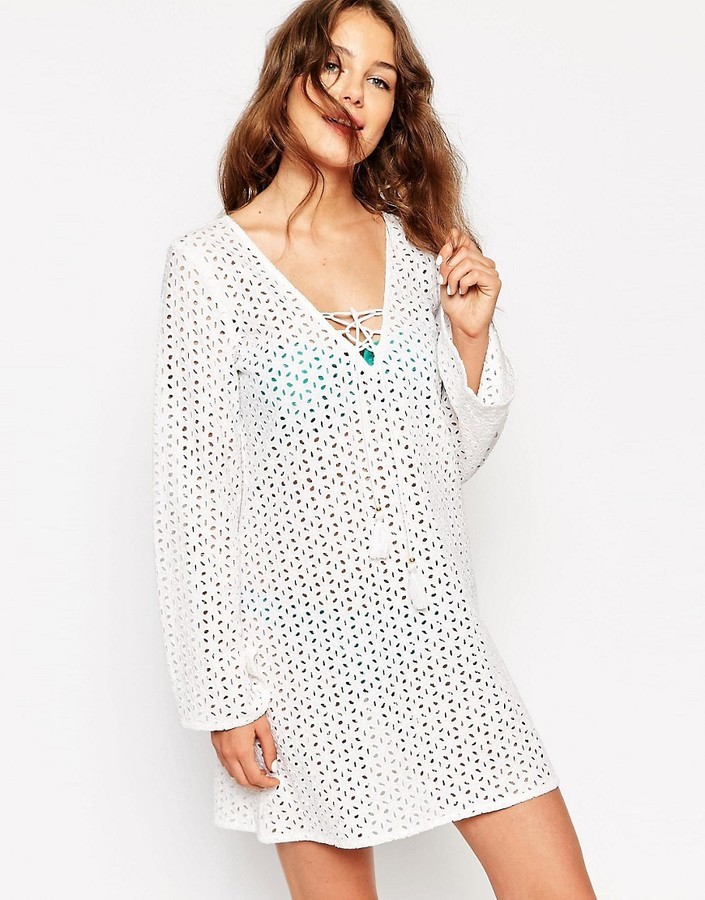 Broderie best sale beach dress