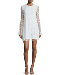 Camilla And Marc Camilla Marc Bell Sleeve Swiss Dot Cocktail Dress Creme