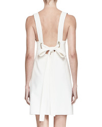 Chloé Chloe Sleeveless Tie Back Mini Dress White