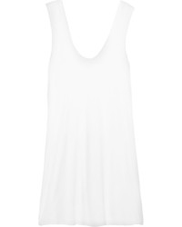 James Perse Cotton Jersey Mini Dress White