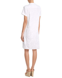 Closed Embossed Cotton Dress