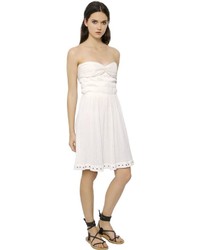 Etoile Isabel Marant Strapless Cotton Gauze Bustier Dress