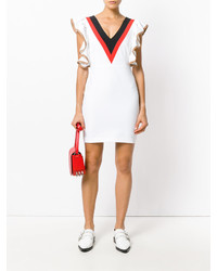 MSGM Frill Sleeve Fitted Dress