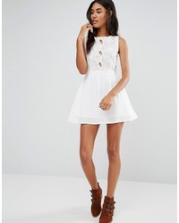 Glamorous Glamourous Skater Dress With Cut Out Front