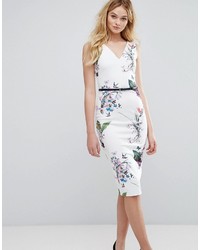 Ted Baker Kalab Tropical Dress With Bows