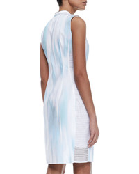 Elie Tahari Leslie Sleeveless Zip Front Dress