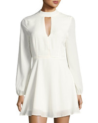 Lucca Couture Meadow Keyhole Skater Dress Ivory