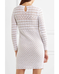 MICHAEL Michael Kors Michl Michl Kors Crocheted Cotton Mini Dress White