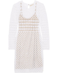 MICHAEL Michael Kors Michl Michl Kors Crocheted Cotton Mini Dress White