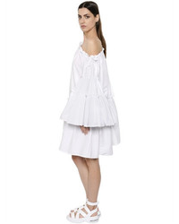 MSGM Ruffled Cotton Blend Dress