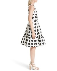 Kate Spade New York Grid Dot Flounce Dress