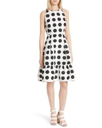 Kate Spade New York Grid Dot Flounce Dress
