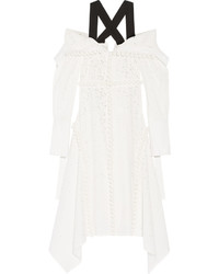 Proenza Schouler Off The Shoulder Broderie Anglaise Cotton Dress