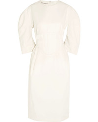 Stella McCartney Paneled Poplin Dress Off White