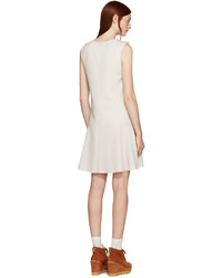 See by Chloe See By Chlo Off White V Neck Dress