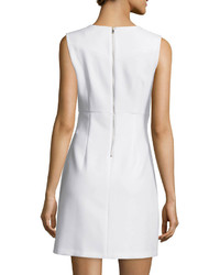 Diane von Furstenberg Sleeveless Carrie A Line Dress White