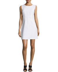 Diane von Furstenberg Sleeveless Carrie A Line Dress White