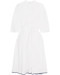 Tome Tie Front Organic Cotton Dress White