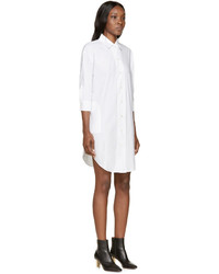 Acne Studios White Button Up Boyce Dress