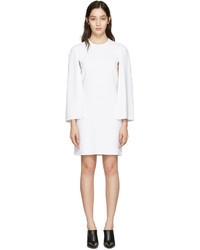 Givenchy White Cape Sleeve Dress