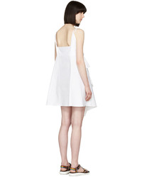 Carven White Short Strap Dress