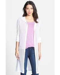 Coin 1804 Hooded Mesh Duster Cardigan