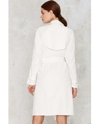 Factory Trench Warmer Belted Coat Ivory